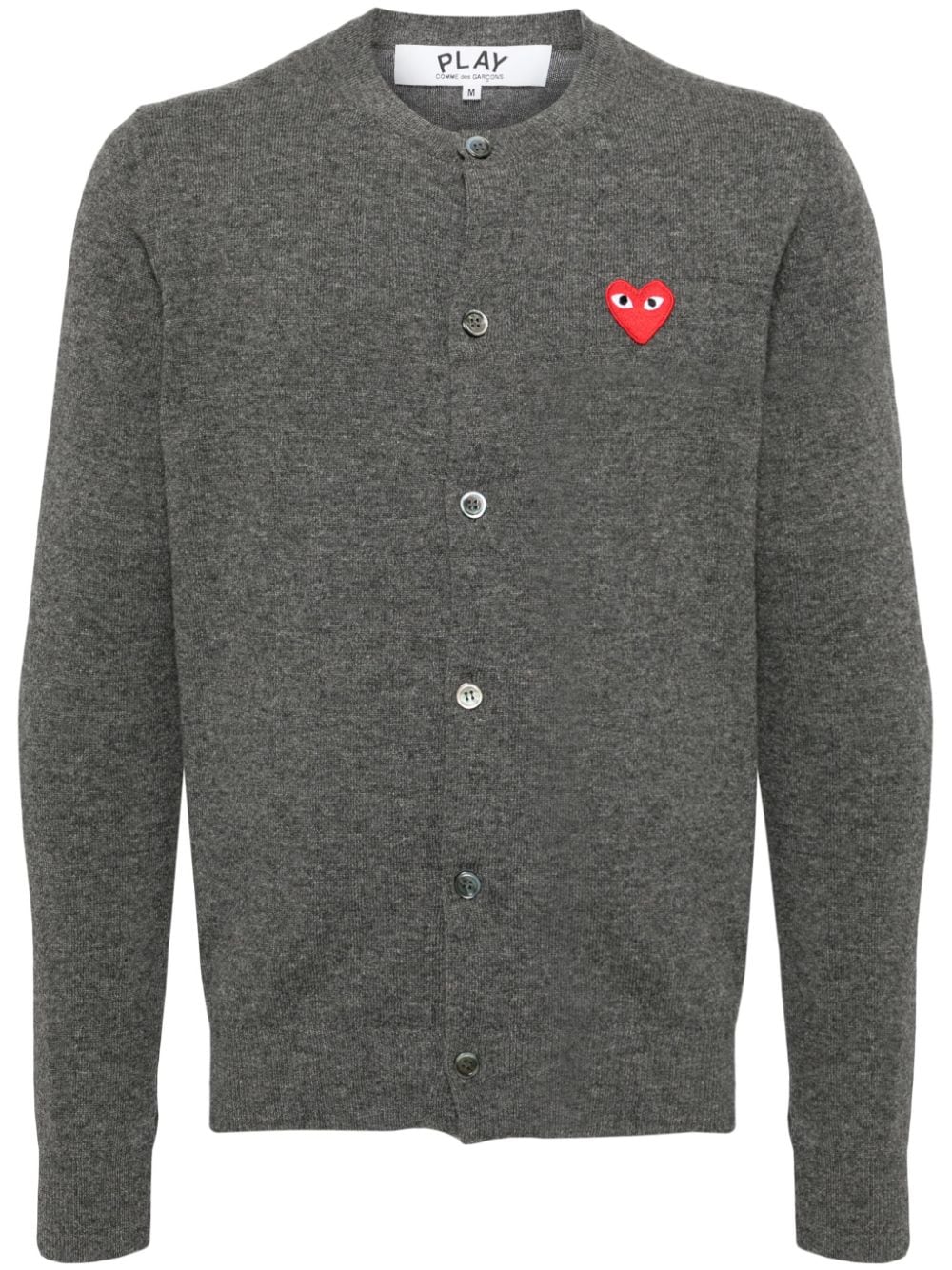 Comme Des Garçons Play wool cardigan - Grey von Comme Des Garçons Play