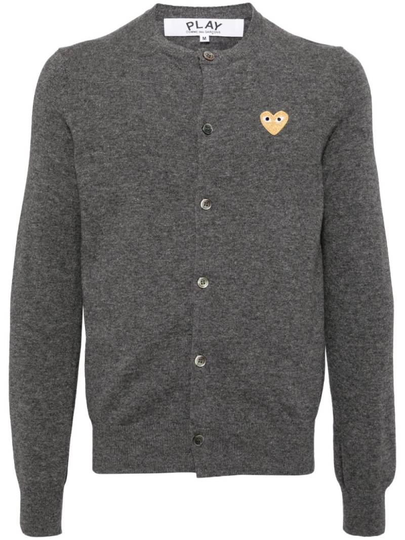 Comme Des Garçons Play wool cardigan - Grey von Comme Des Garçons Play