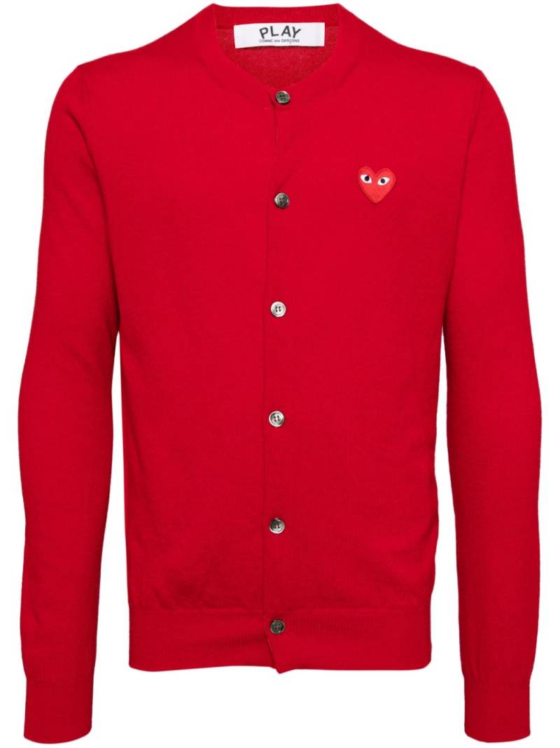 Comme Des Garçons Play wool cardigan - Red von Comme Des Garçons Play