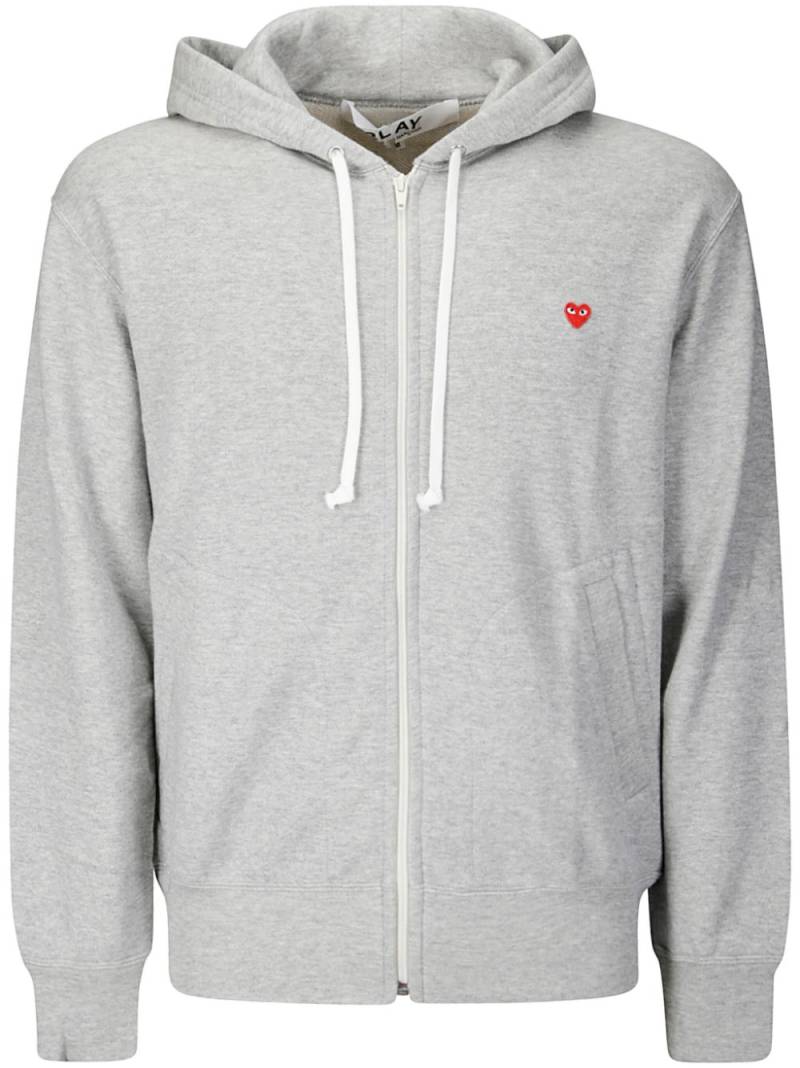 Comme Des Garçons Play zip-up hoodie - Grey von Comme Des Garçons Play