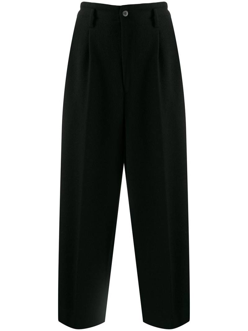 Comme Des Garçons Pre-Owned 1980s straight cropped trousers - Black von Comme Des Garçons Pre-Owned