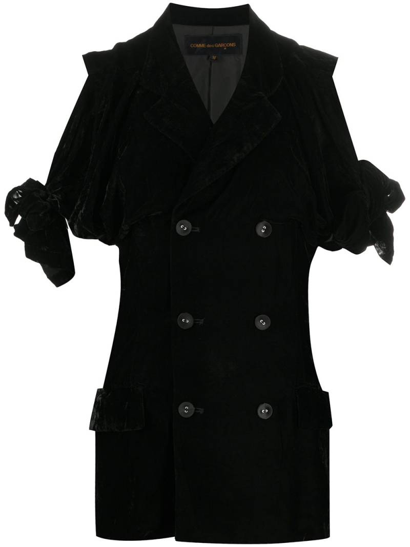 Comme Des Garçons Pre-Owned 1980s velvet jacket - Black von Comme Des Garçons Pre-Owned