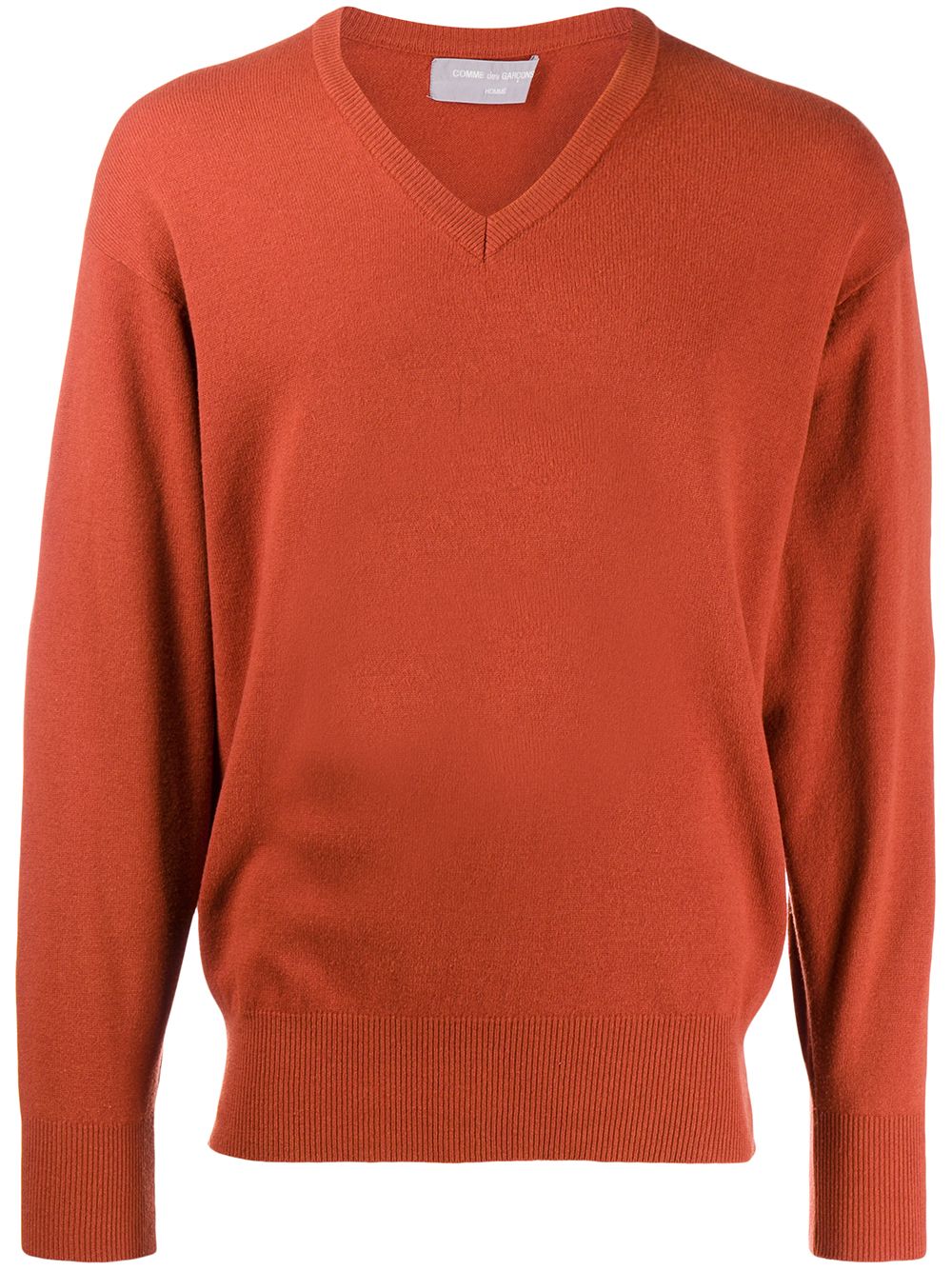 Comme Des Garçons Pre-Owned 1989 V-neck jumper - Orange von Comme Des Garçons Pre-Owned