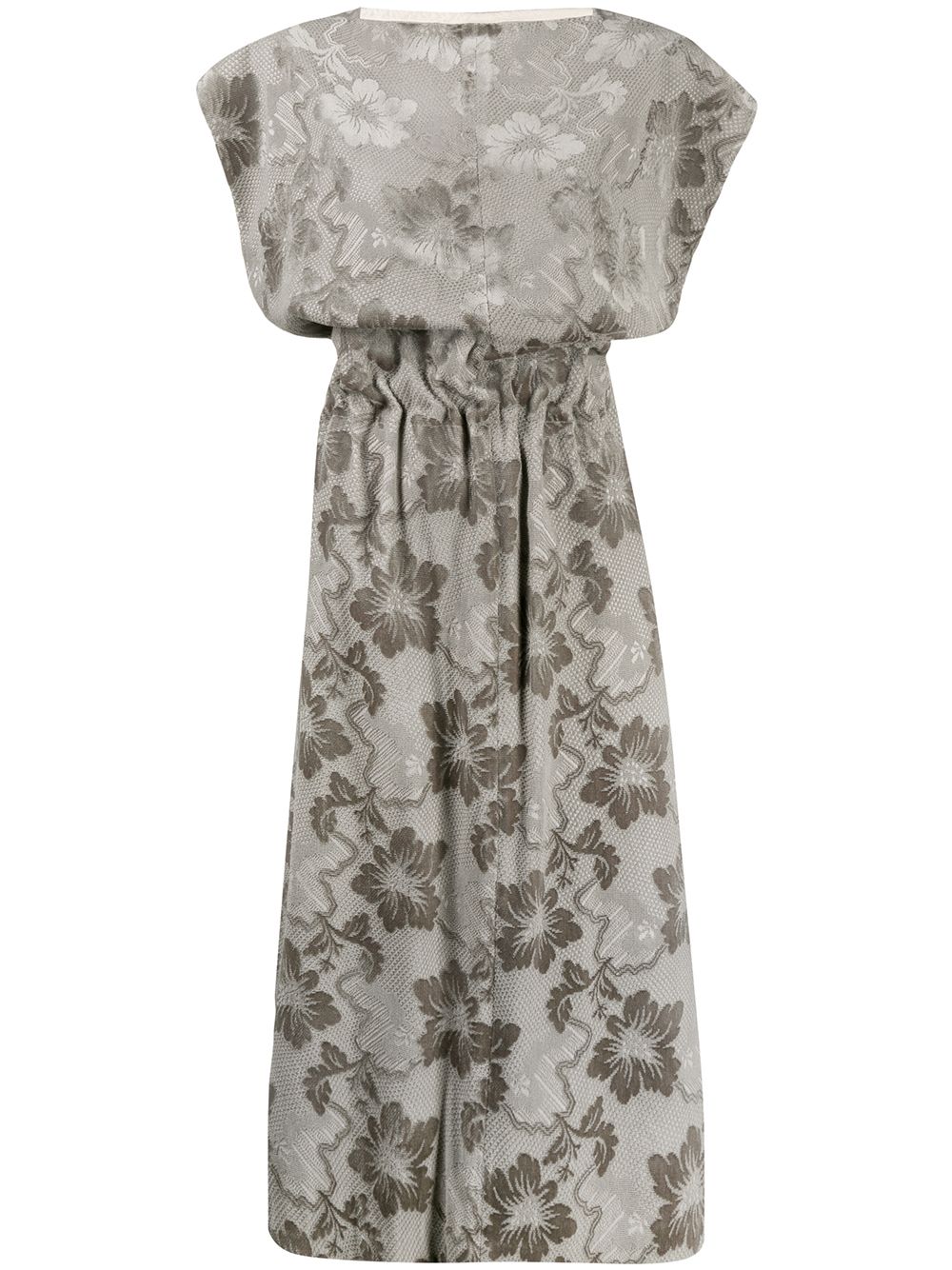 Comme Des Garçons Pre-Owned 1996 floral jacquard dress - Grey von Comme Des Garçons Pre-Owned