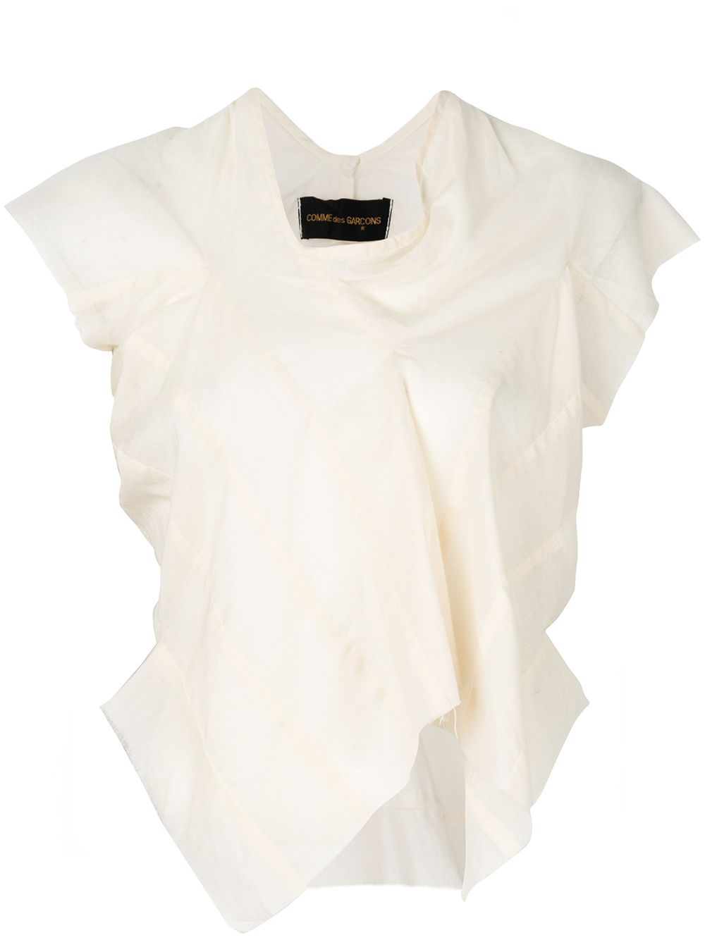 Comme Des Garçons Pre-Owned 1997 asymmetric blouse - Neutrals von Comme Des Garçons Pre-Owned