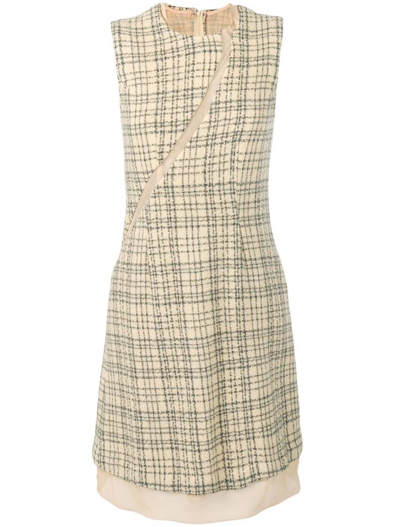 Comme Des Garçons Pre-Owned 1997 checked dress - Neutrals von Comme Des Garçons Pre-Owned