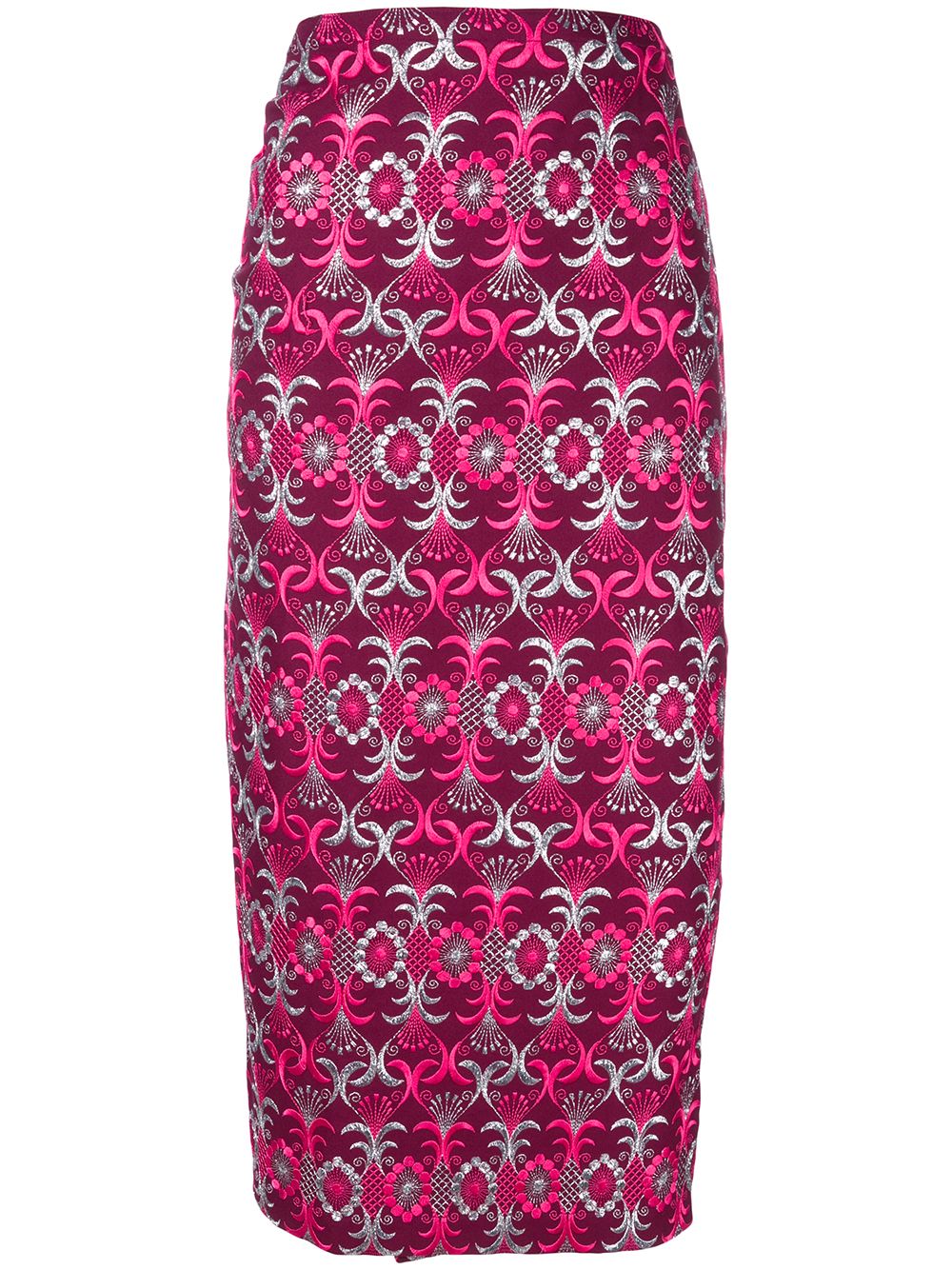 Comme Des Garçons Pre-Owned 1999 brocade wrap skirt - Pink von Comme Des Garçons Pre-Owned