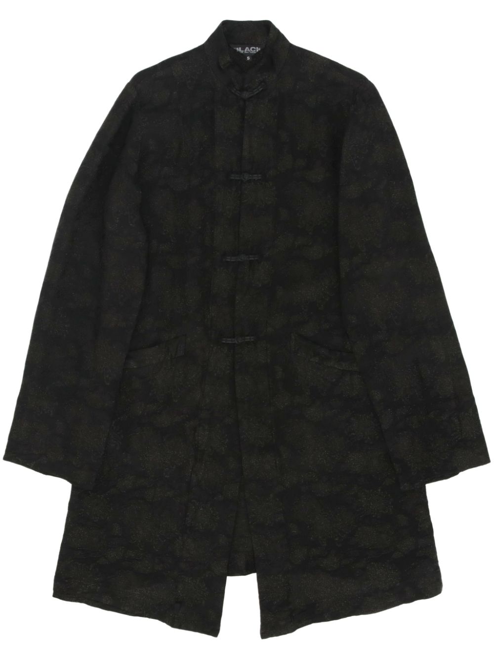 Comme Des Garçons Pre-Owned 2020s jacquard coat - Black von Comme Des Garçons Pre-Owned