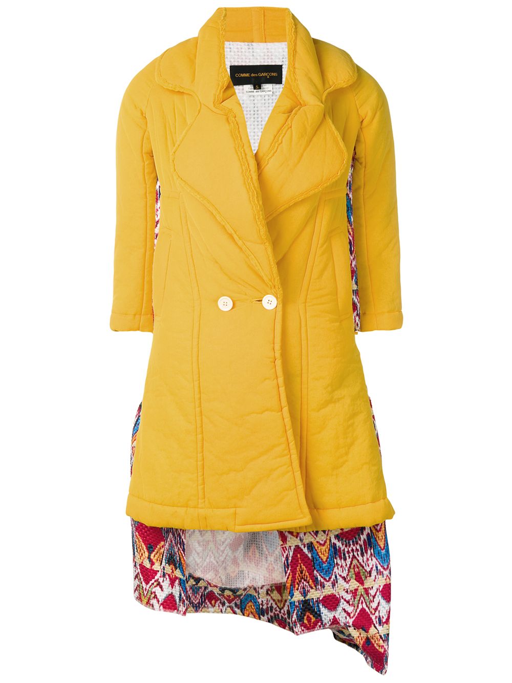 Comme Des Garçons Pre-Owned Docking puff coat - Yellow von Comme Des Garçons Pre-Owned