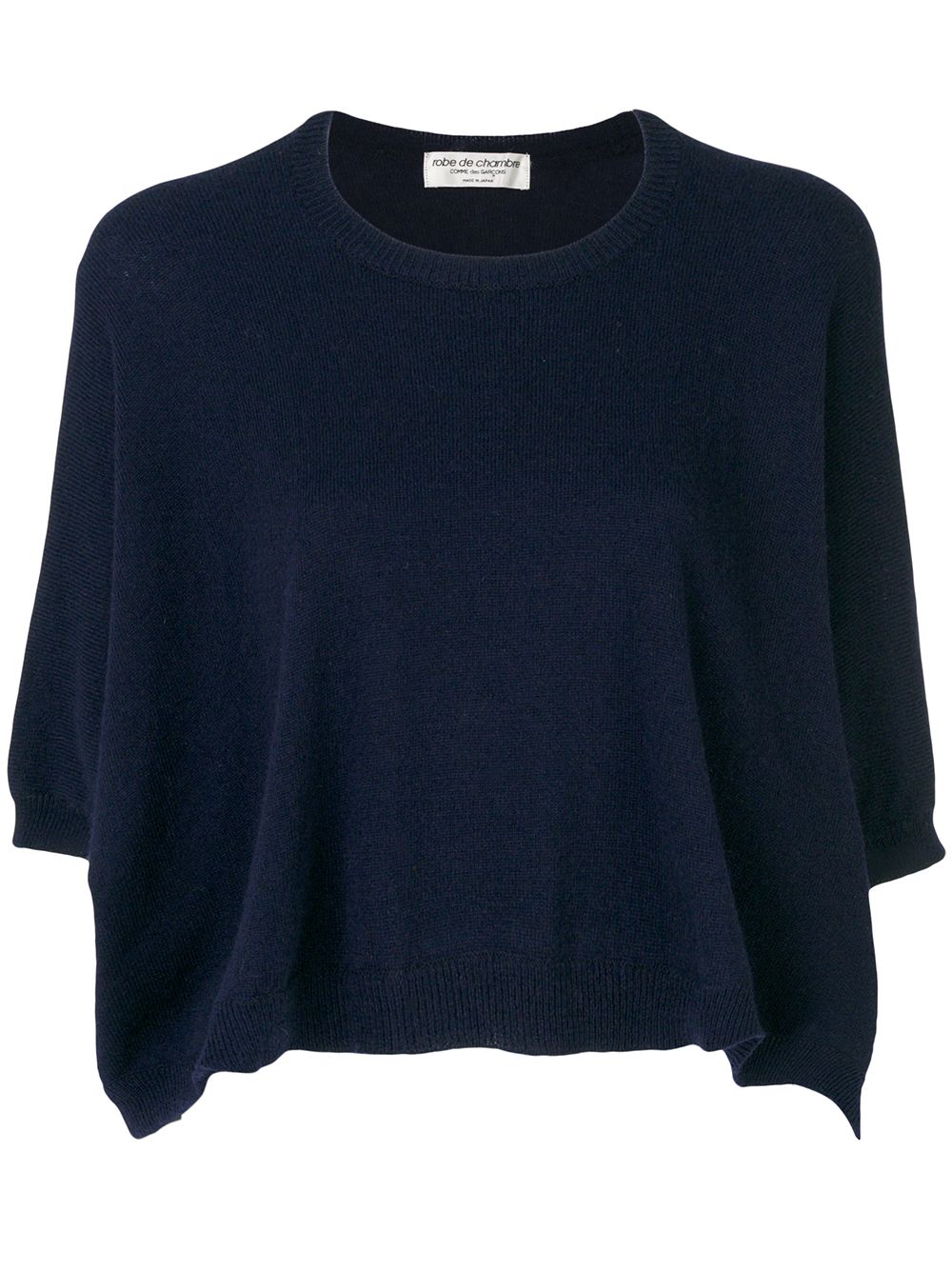 Comme Des Garçons Pre-Owned cropped knitted jumper - Blue von Comme Des Garçons Pre-Owned