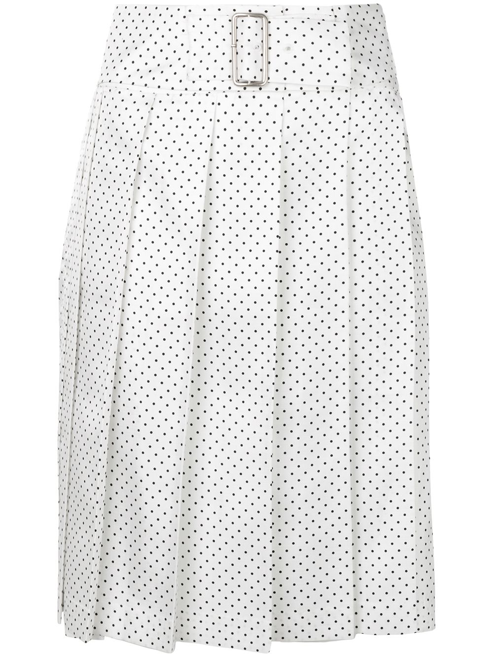 Comme Des Garçons Pre-Owned polka dot pleated wrap skirt - White von Comme Des Garçons Pre-Owned