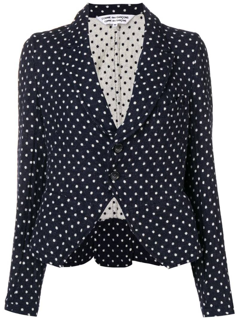 Comme Des Garçons Pre-Owned polka dot print blazer - Black von Comme Des Garçons Pre-Owned