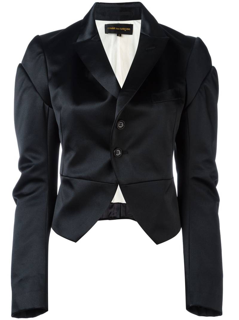 Comme Des Garçons Pre-Owned satin tuxedo jacket - Black von Comme Des Garçons Pre-Owned