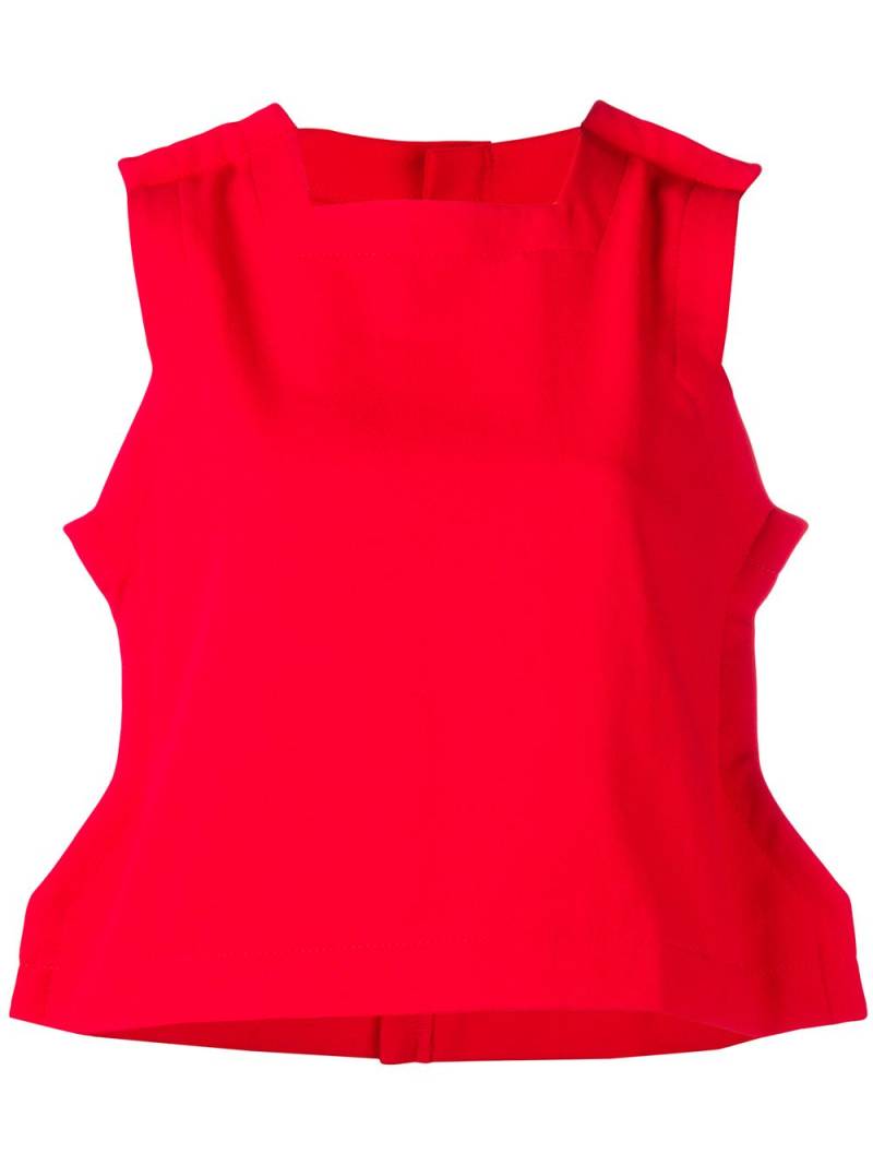 Comme Des Garçons Pre-Owned sleeveless peplum top - Red von Comme Des Garçons Pre-Owned