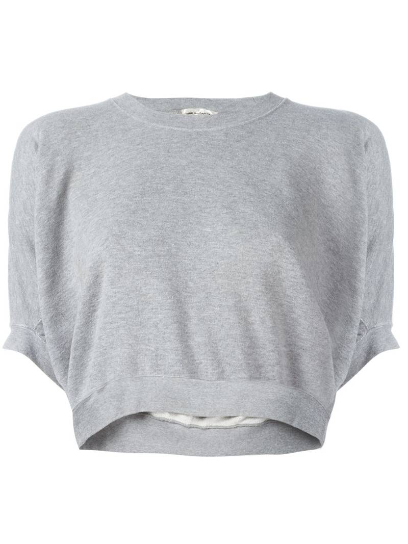 Comme Des Garçons Pre-Owned square grey cropped sweatshirt von Comme Des Garçons Pre-Owned