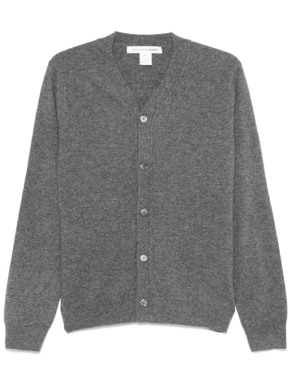 Comme Des Garçons Shirt V-neck cardigan - Grey von Comme Des Garçons Shirt