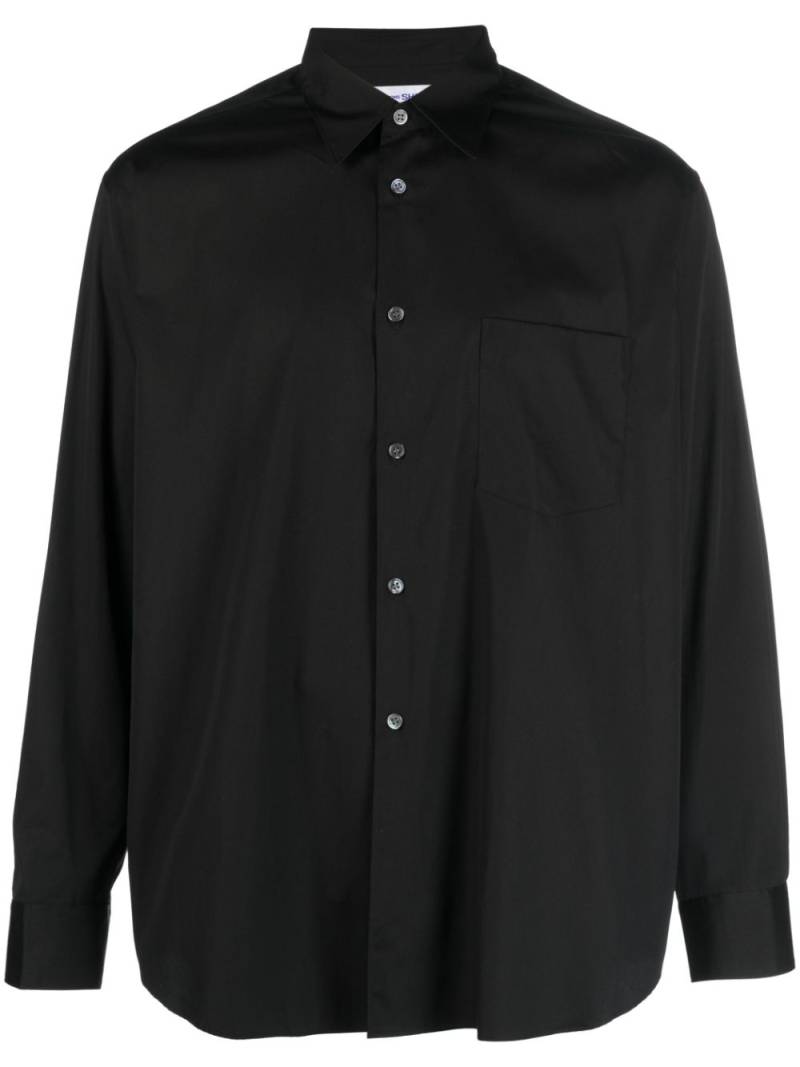 Comme Des Garçons Shirt button-up cotton shirt - Black von Comme Des Garçons Shirt