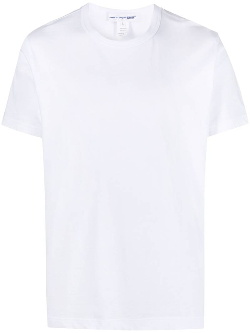 Comme Des Garçons Shirt crewneck cotton T-shirt - White von Comme Des Garçons Shirt