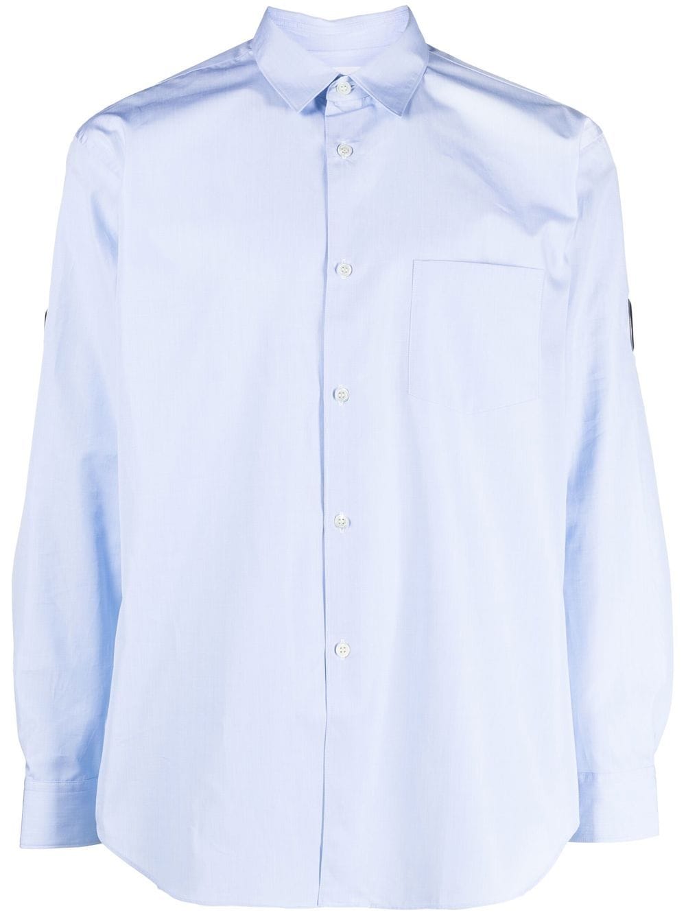 Comme Des Garçons Shirt cut-out detail shirt - Blue von Comme Des Garçons Shirt