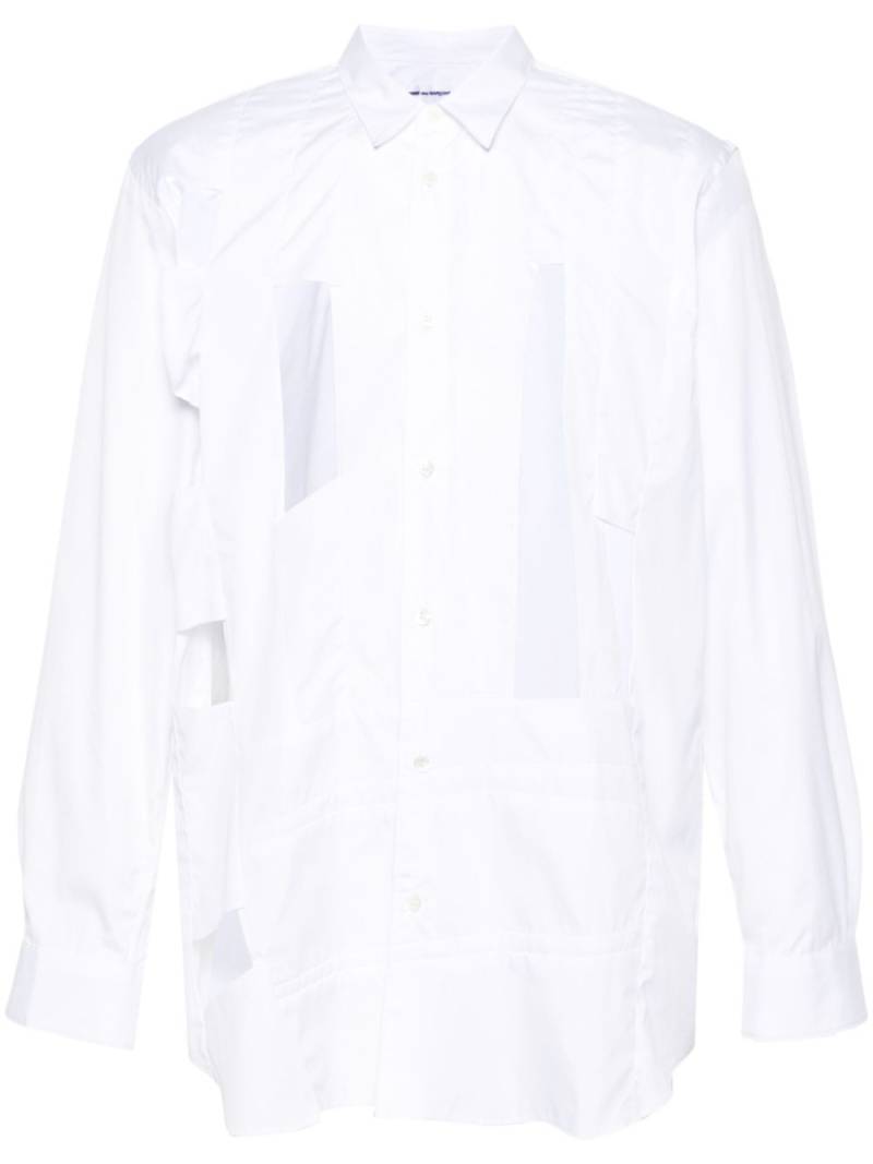 Comme Des Garçons Shirt cut-out shirt - White von Comme Des Garçons Shirt