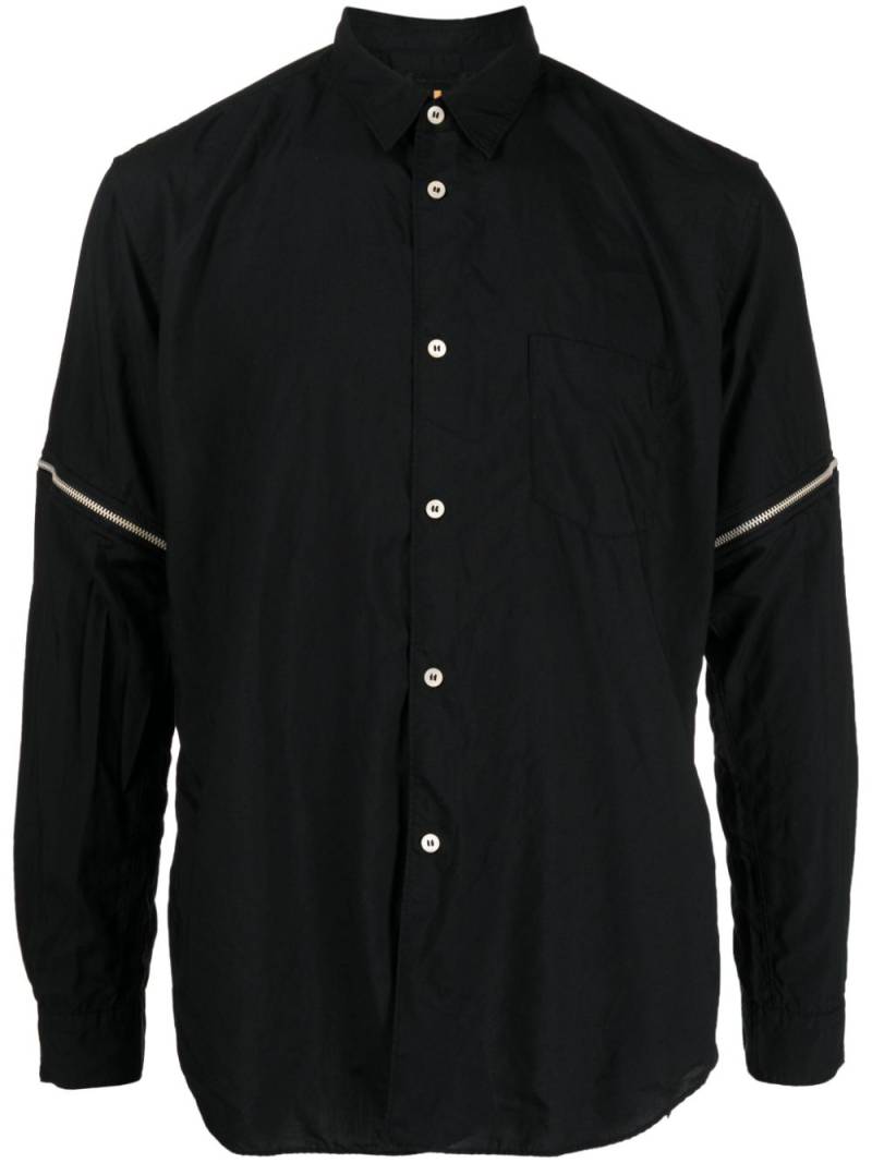 Comme Des Garçons Shirt detachable-sleeve button-up shirt - Black von Comme Des Garçons Shirt