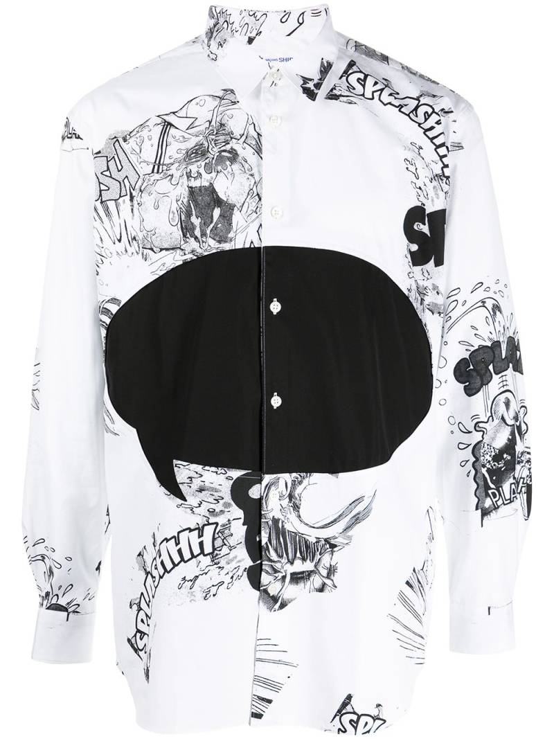 Comme Des Garçons Shirt graphic-print shirt - White von Comme Des Garçons Shirt