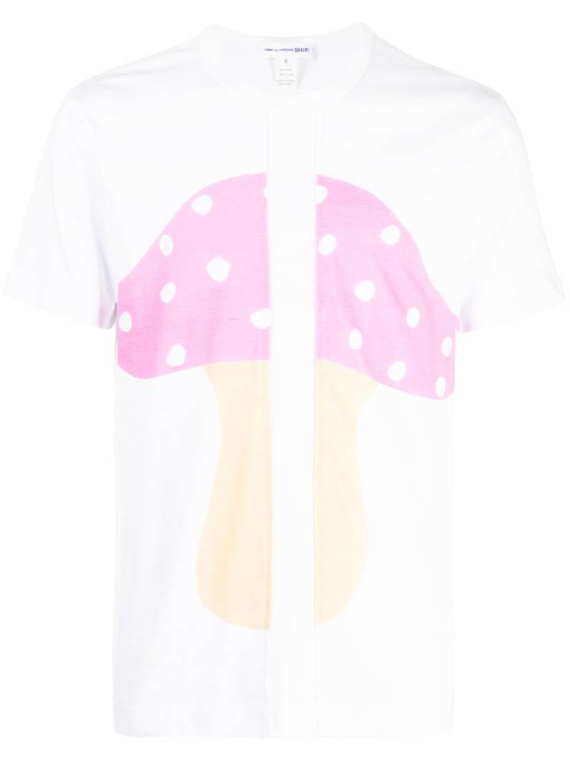 Comme Des Garçons Shirt graphic-print short-sleeved T-shirt - White von Comme Des Garçons Shirt