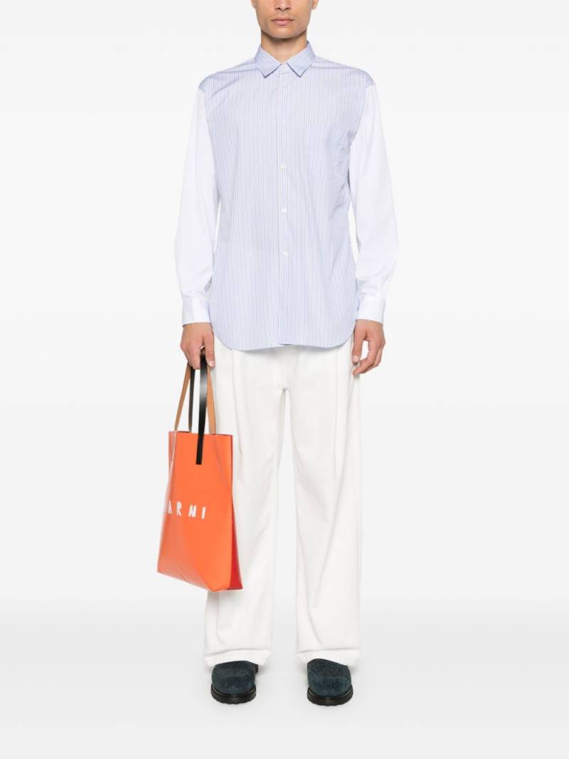 Comme Des Garçons Shirt halo-stripe shirt - Blue von Comme Des Garçons Shirt