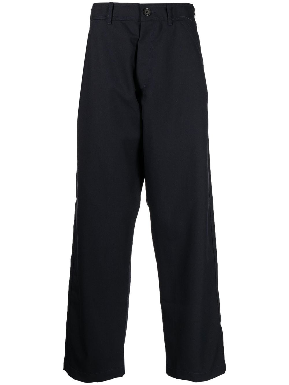 Comme Des Garçons Shirt high-rise wide-leg trousers - Blue von Comme Des Garçons Shirt