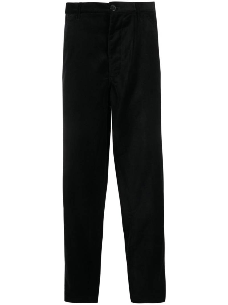 Comme Des Garçons Shirt high-waist velvet trousers - Black von Comme Des Garçons Shirt