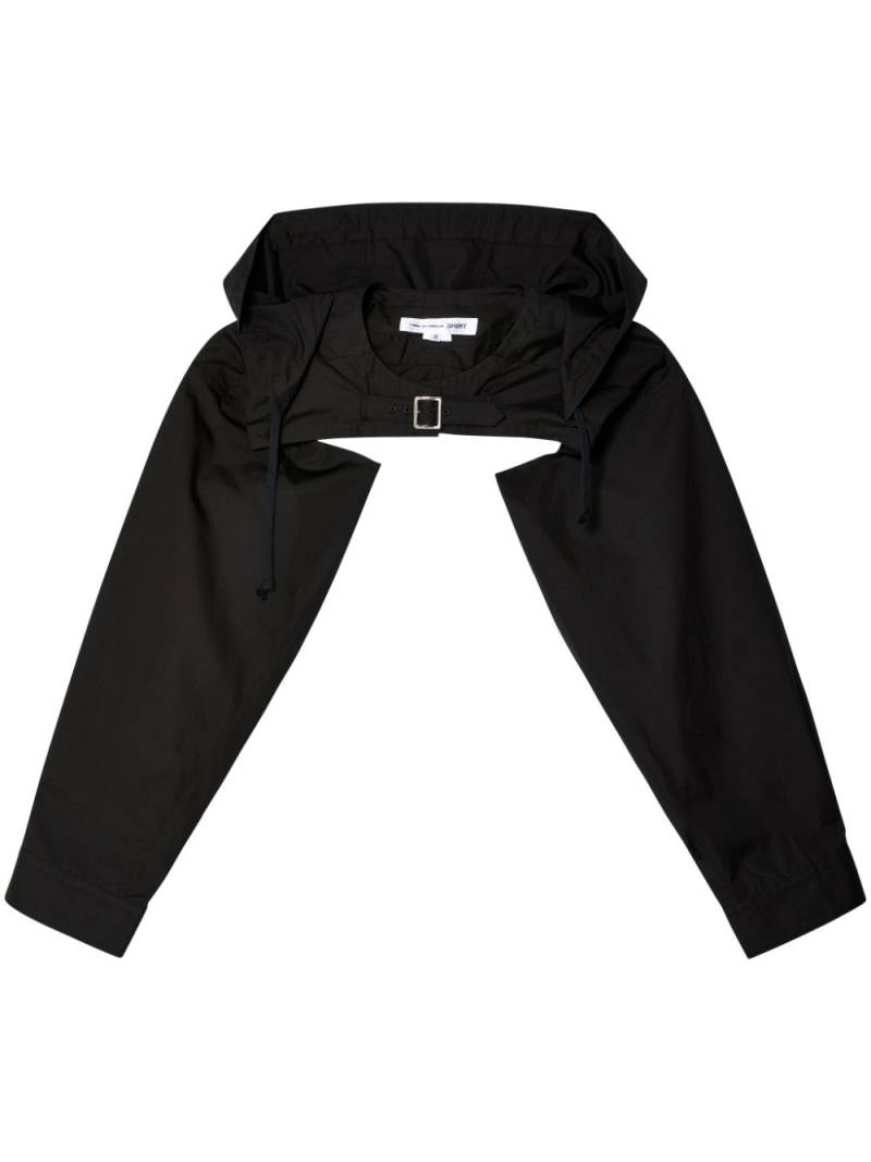 Comme Des Garçons Shirt hooded cotton shirt - Black von Comme Des Garçons Shirt