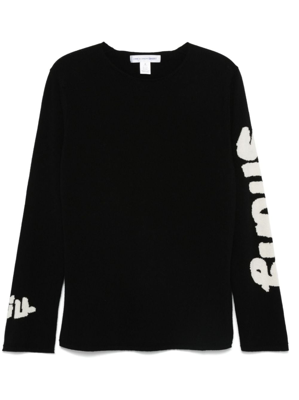 Comme Des Garçons Shirt intarsia-knit sweater - Black von Comme Des Garçons Shirt