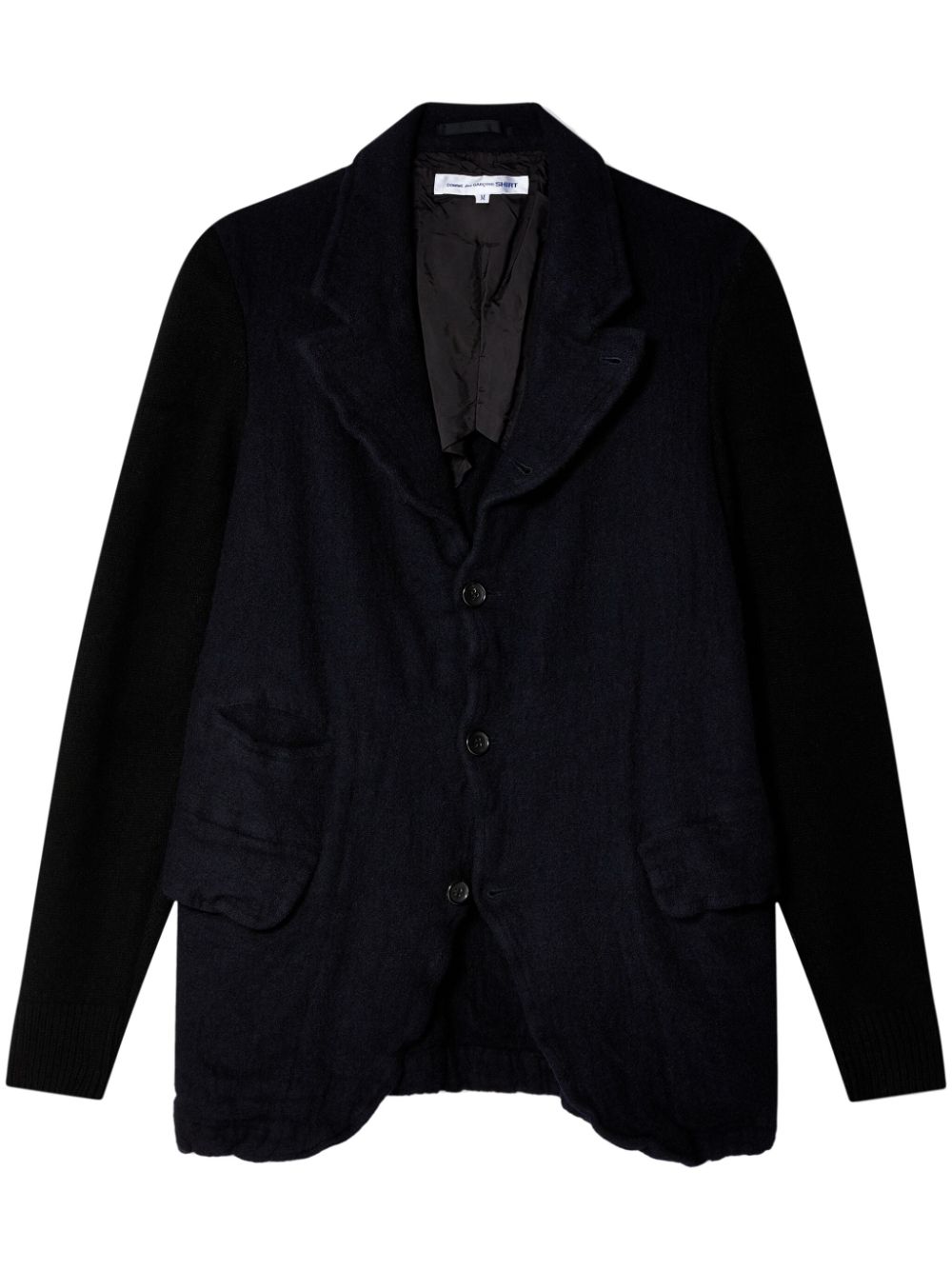 Comme Des Garçons Shirt knitted blazer - Blue von Comme Des Garçons Shirt