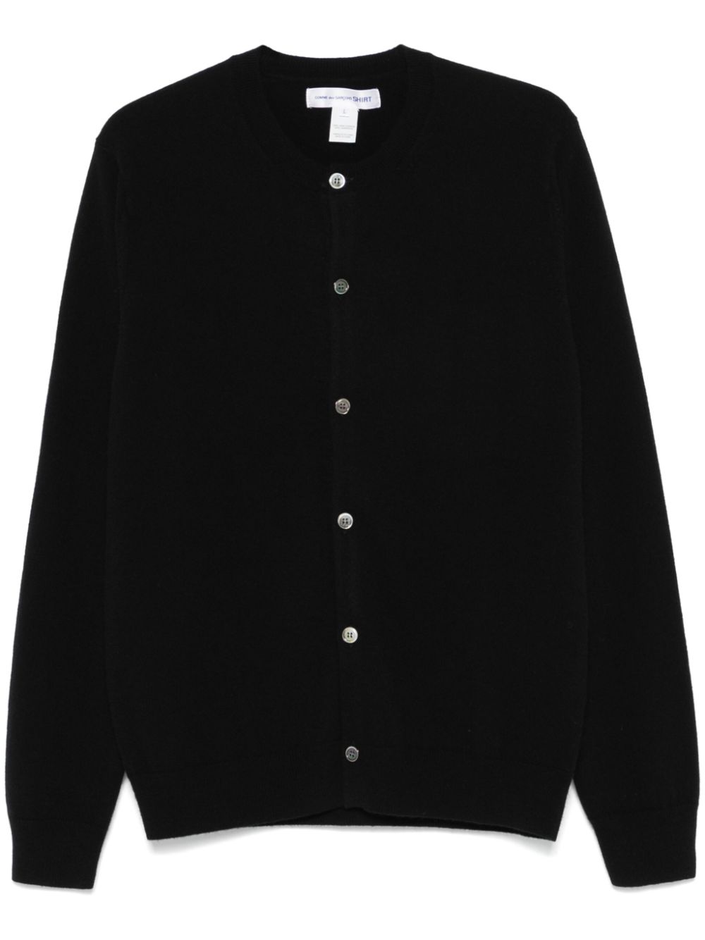 Comme Des Garçons Shirt lambs-wool cardigan - Black von Comme Des Garçons Shirt