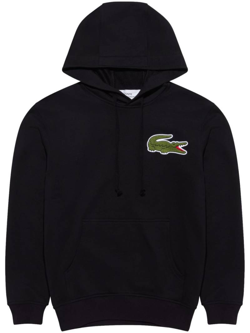 Comme Des Garçons Shirt logo-patch cotton hoodie - Black von Comme Des Garçons Shirt