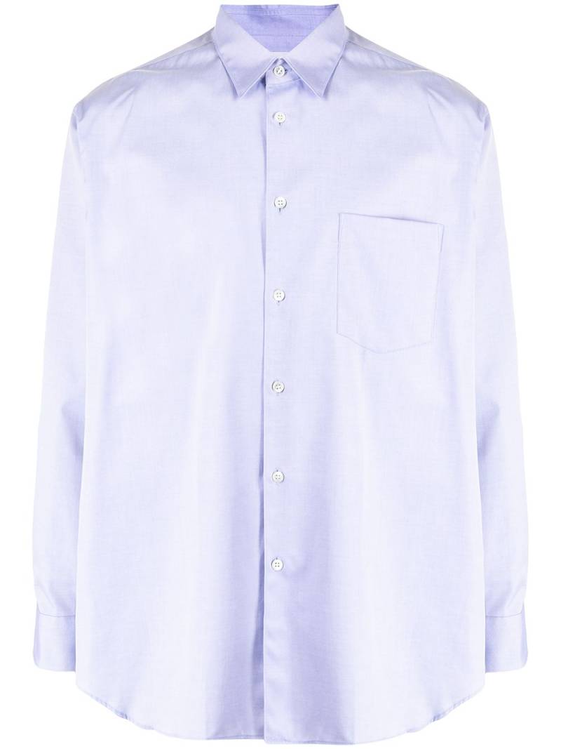 Comme Des Garçons Shirt long-sleeve cotton shirt - Purple von Comme Des Garçons Shirt