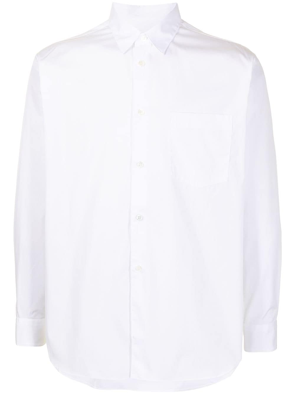 Comme Des Garçons Shirt long-sleeve cotton shirt - White von Comme Des Garçons Shirt