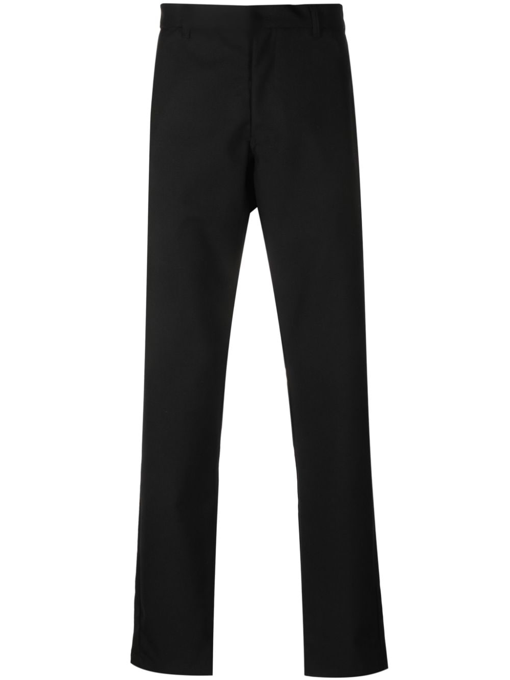 Comme Des Garçons Shirt mid-rise tapered wool trousers - Black von Comme Des Garçons Shirt