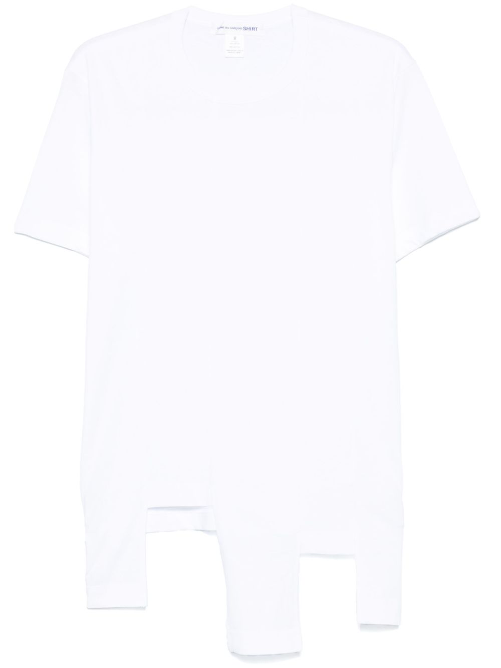 Comme Des Garçons Shirt panelled T-shirt - White von Comme Des Garçons Shirt