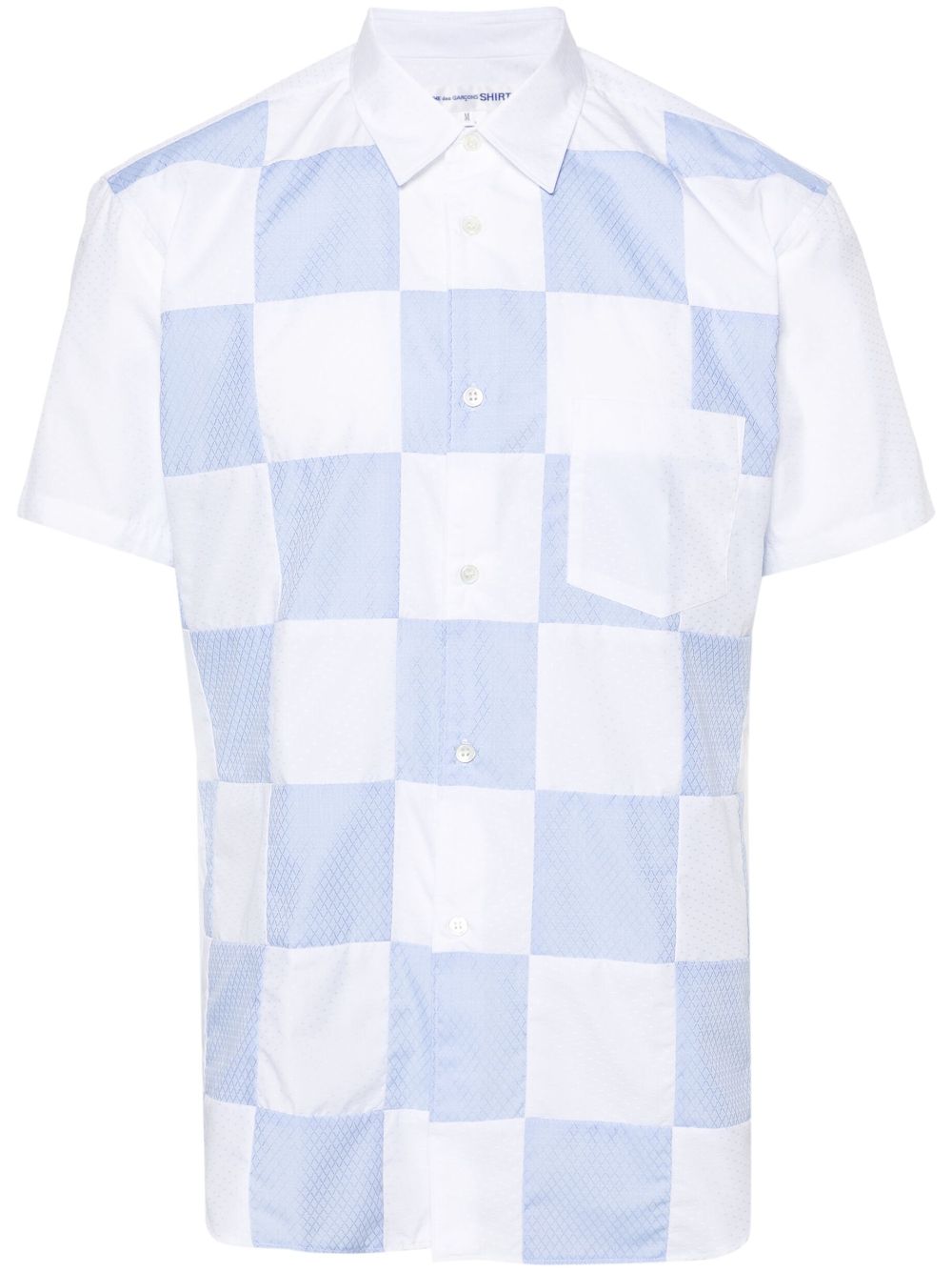 Comme Des Garçons Shirt patchwork cotton shirt - White von Comme Des Garçons Shirt