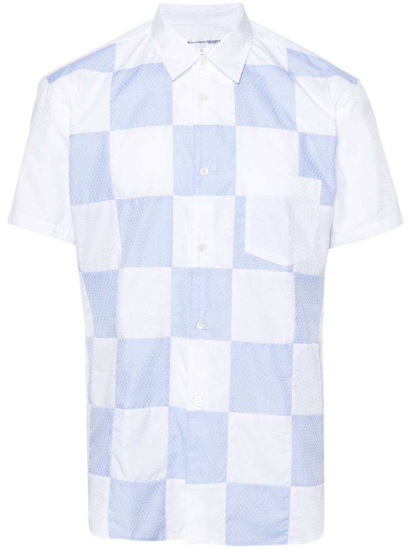 Comme Des Garçons Shirt patchwork cotton shirt - White von Comme Des Garçons Shirt