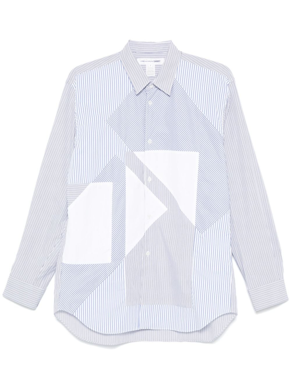 Comme Des Garçons Shirt patchwork shirt - Blue von Comme Des Garçons Shirt