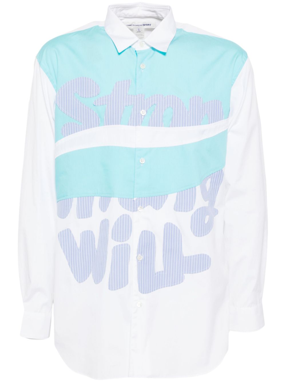 Comme Des Garçons Shirt patchwork shirt - White von Comme Des Garçons Shirt