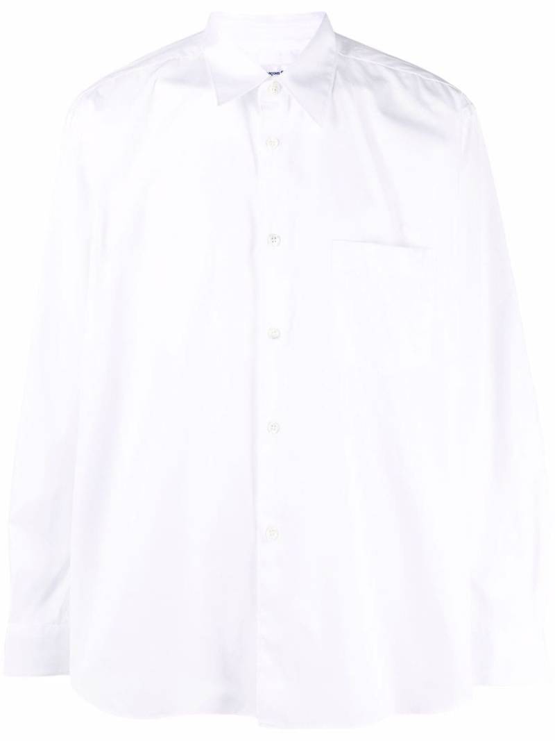 Comme Des Garçons Shirt plain button-down shirt - White von Comme Des Garçons Shirt