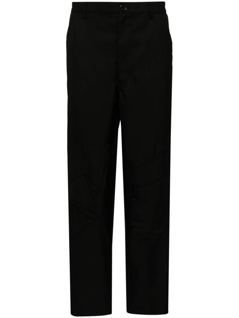 Comme Des Garçons Shirt stitched knee pants - Black von Comme Des Garçons Shirt