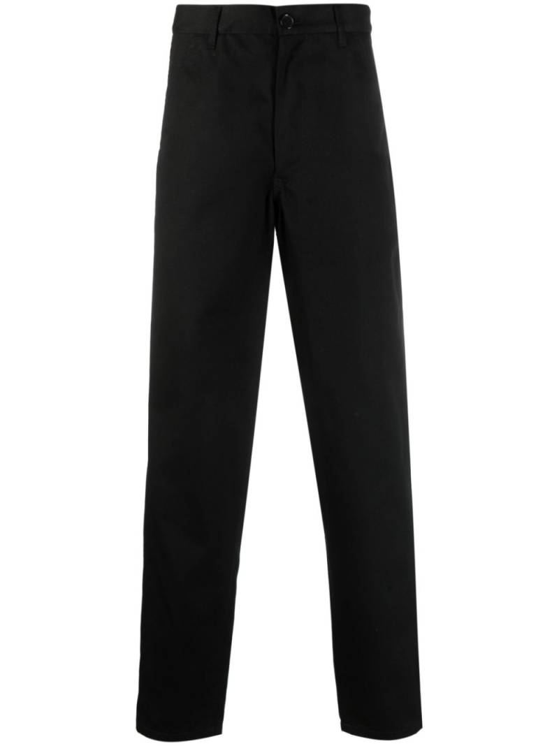 Comme Des Garçons Shirt straight-leg cotton trousers - Black von Comme Des Garçons Shirt