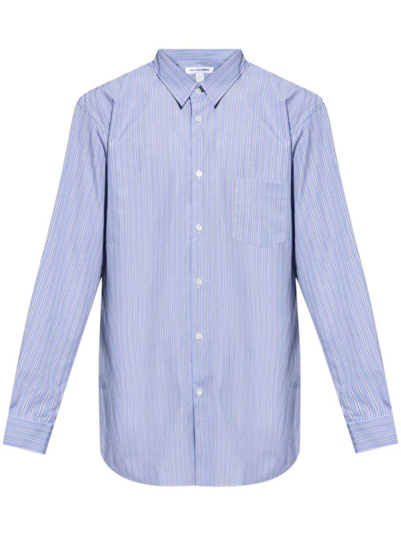 Comme Des Garçons Shirt striped buttoned shirt - Blue von Comme Des Garçons Shirt