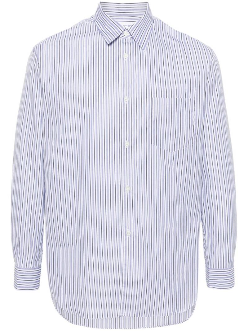 Comme Des Garçons Shirt stripped shirt - Blue von Comme Des Garçons Shirt