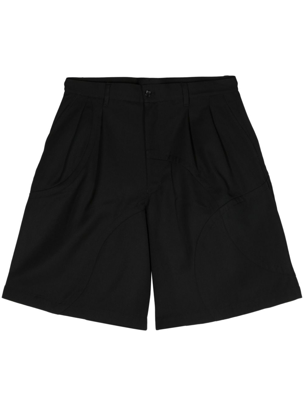 Comme Des Garçons Shirt wide-leg twill shorts - Black von Comme Des Garçons Shirt