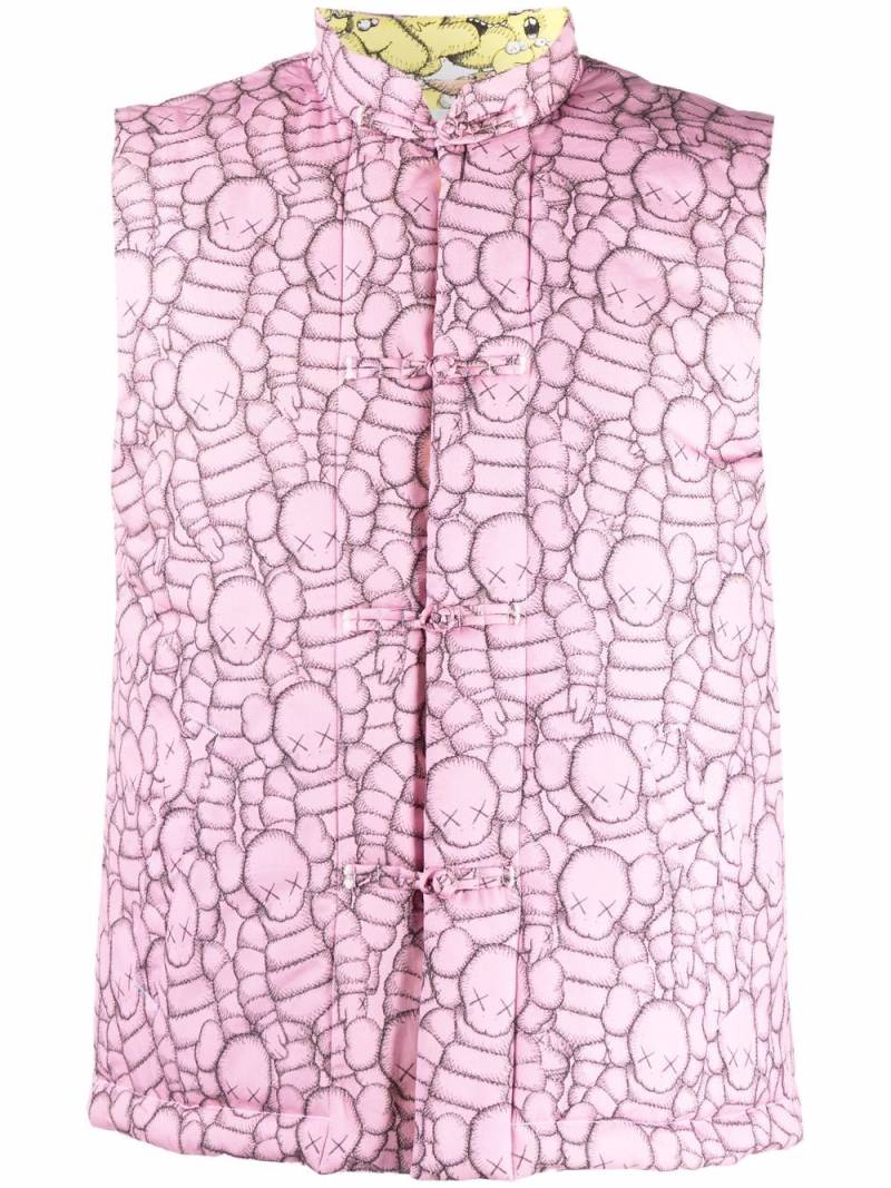 Comme Des Garçons Shirt x KAWS graphic-print gilet - Pink von Comme Des Garçons Shirt